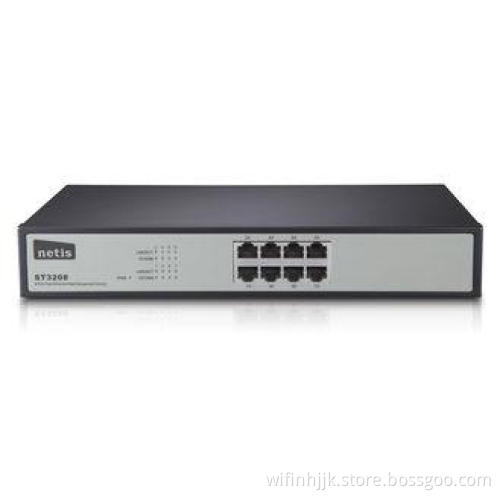 8port Managed Ethernet Switch IEEE 802.1D Portable 1.6 Gbps